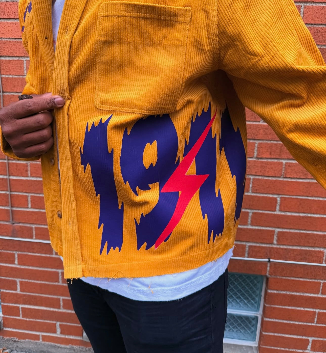 Cropped Corduroy button up