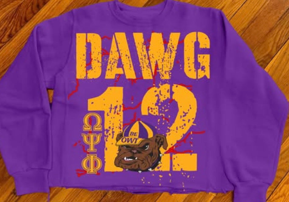 Dawg12 crop crew neck