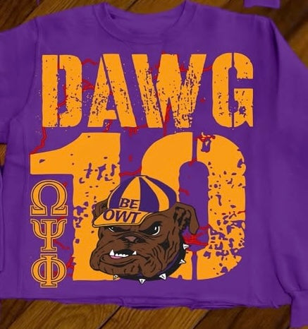 Dawg10 crop crew neck