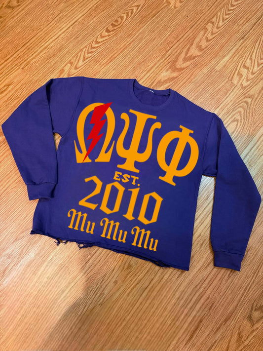 mu mu mu crop crew neck