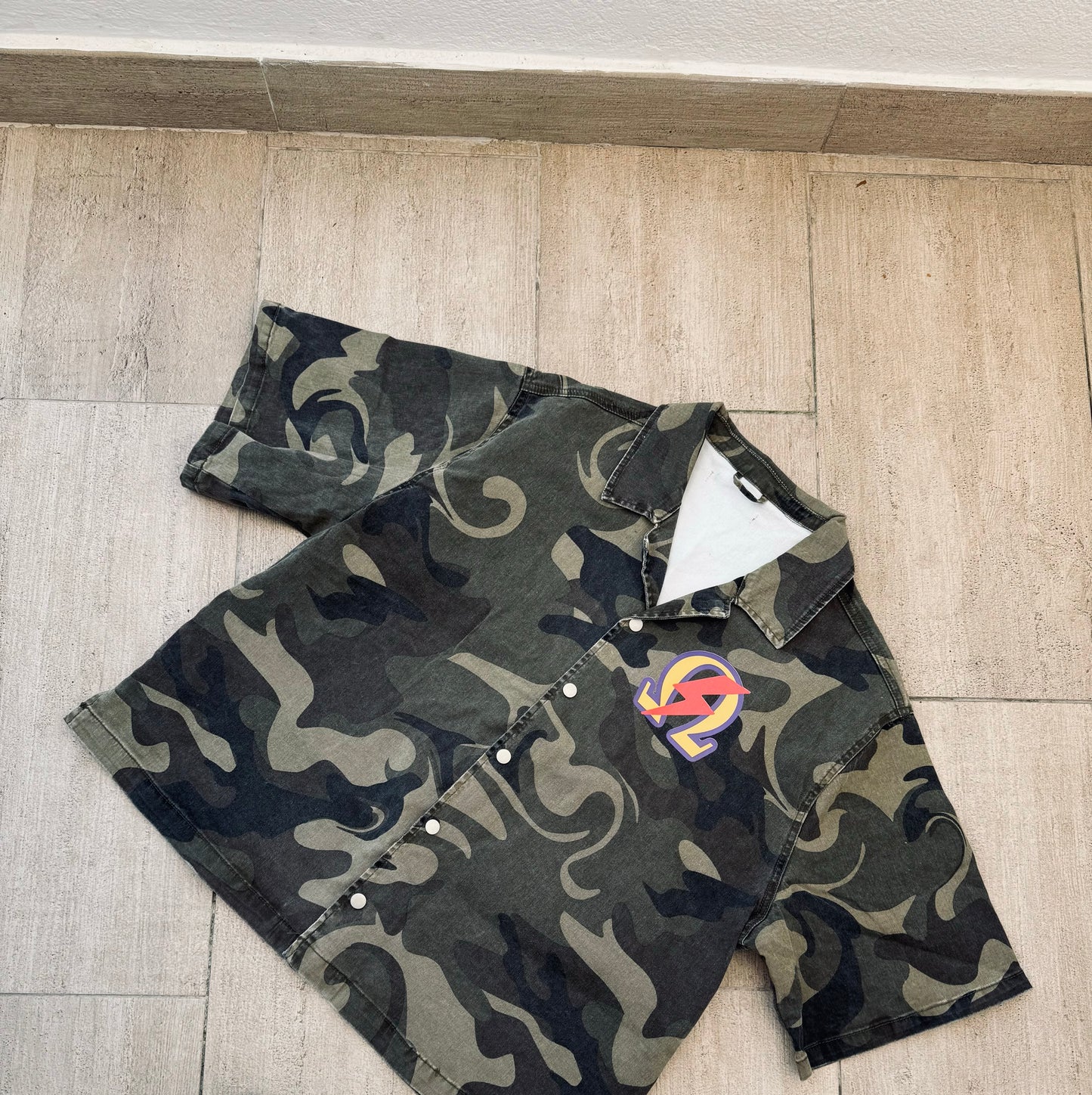 Camo Button Up
