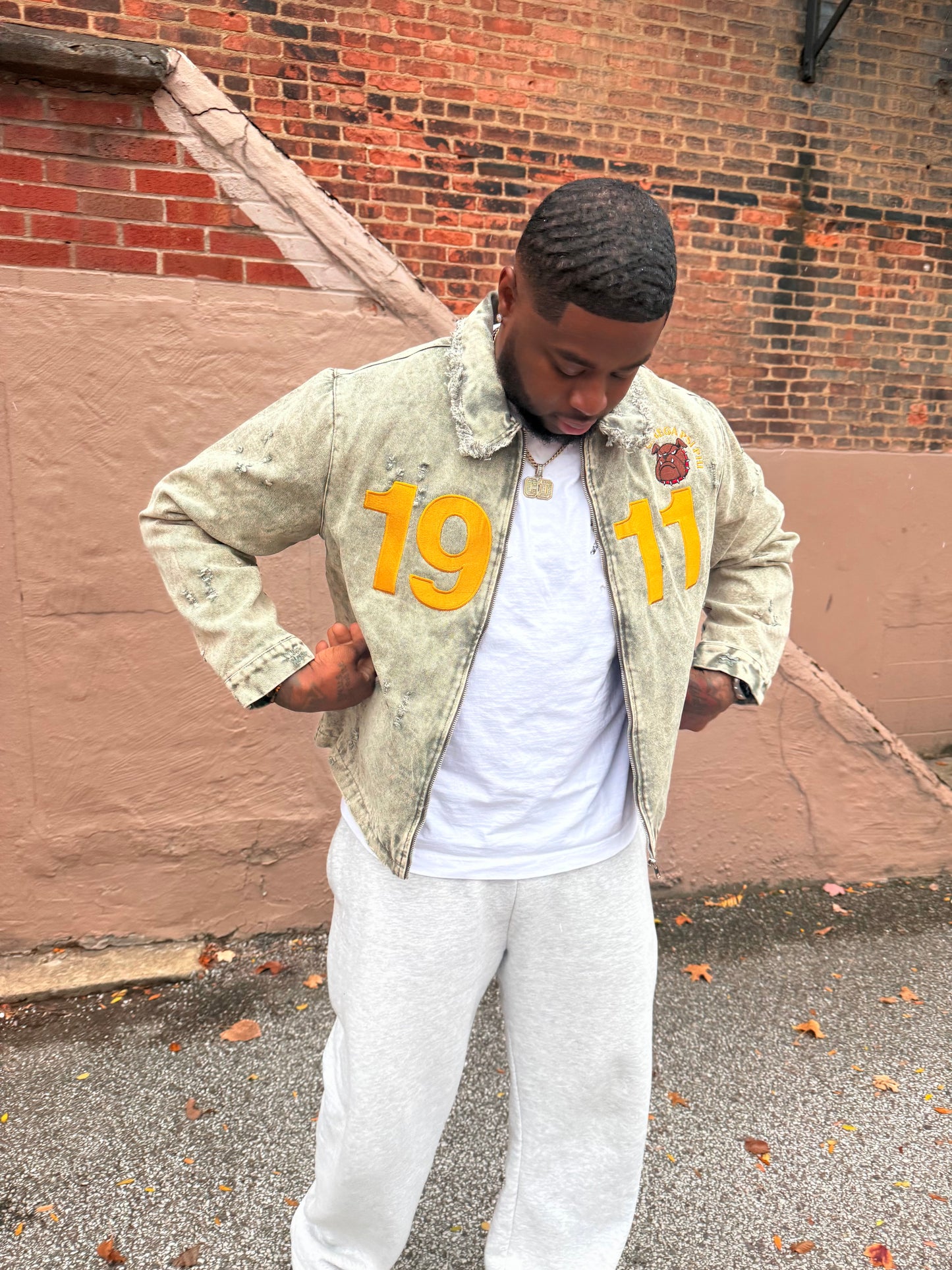 Olive 1911 utility jacket