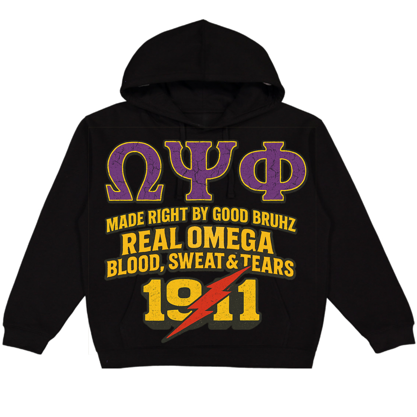 Blk crop made hoodie