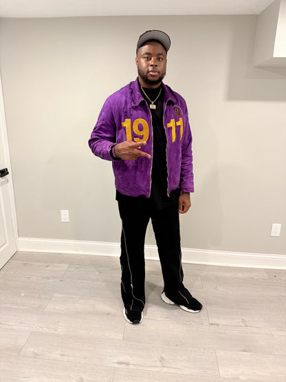 Purple 1911 utility jacket