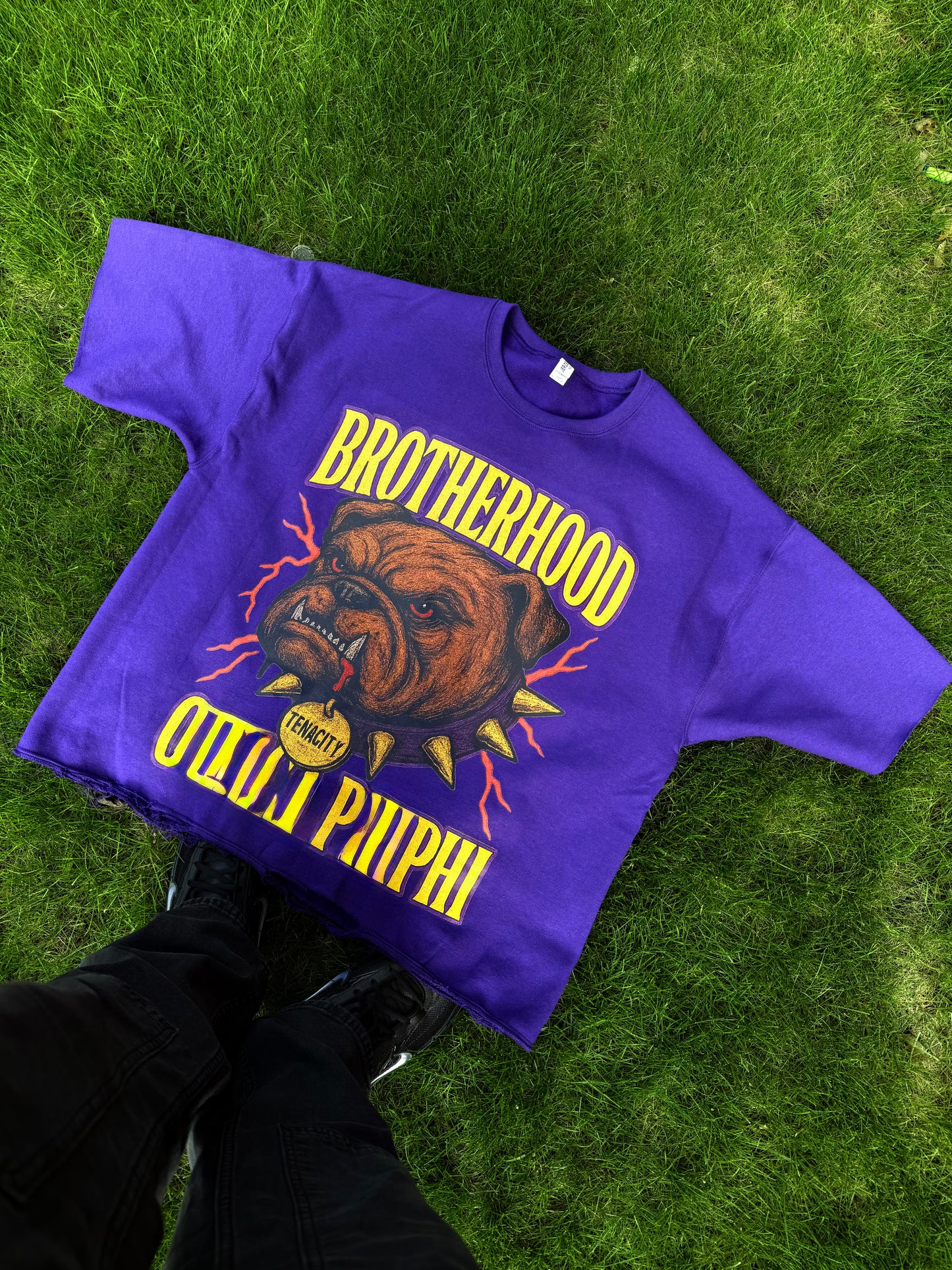 Brotherhood crop crew neck