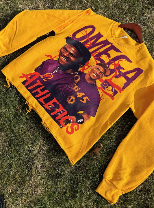 Jordan Athletic gold crew neck