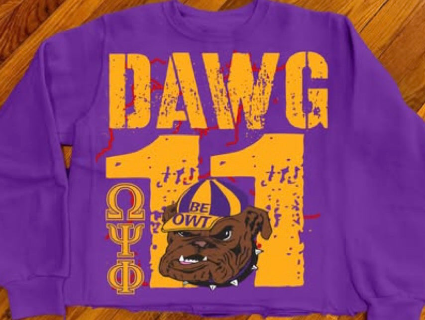 Dawg11 crop crew neck