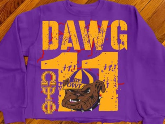Dawg11 crop crew neck